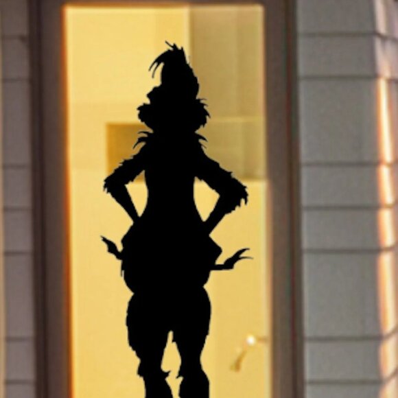 Christmas Large window Cling Silhouette Decal:Reusable+ Durable 31 H - Picture 2 of 7